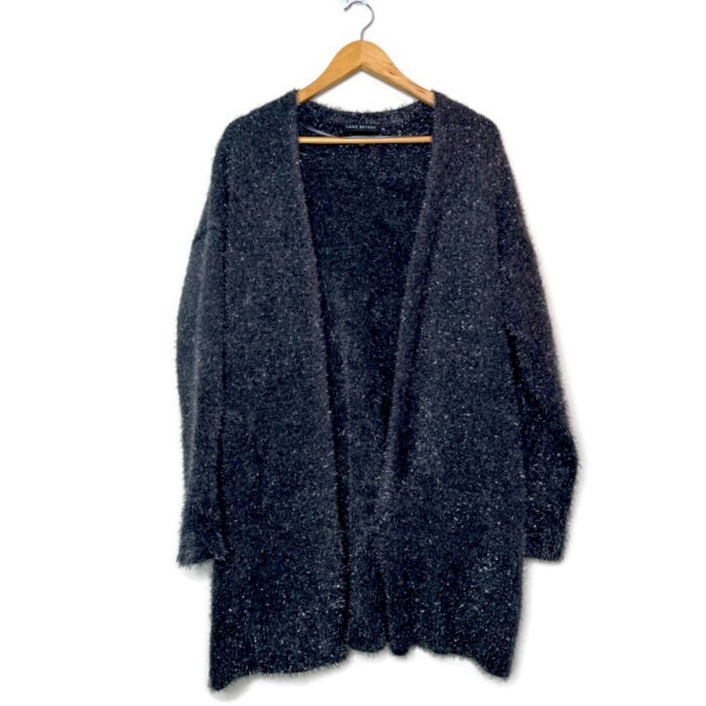 Lane Bryant Women’s Open-Front Metallic Eyelash Cardigan Size 14/16